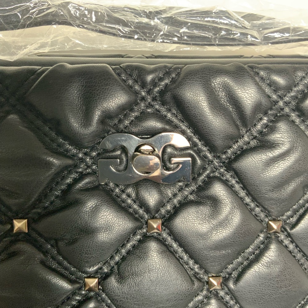 Gilda Paris Quilted Black Shoulder Bag - Picture 3 of 5